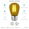 Luxrite S14 LED Edison Yellow Light Bulbs 0.5W Colored Bulb for String Lights E26 Base, 4PK LR21735-4PK - alternate 2